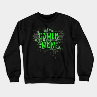 GAMER MOM Digital Green circuit Crewneck Sweatshirt